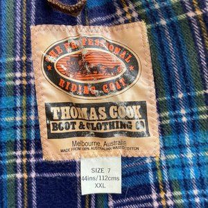 Thomas Cook Waxed Cotton Duster Coat. Men's XXL Brown.